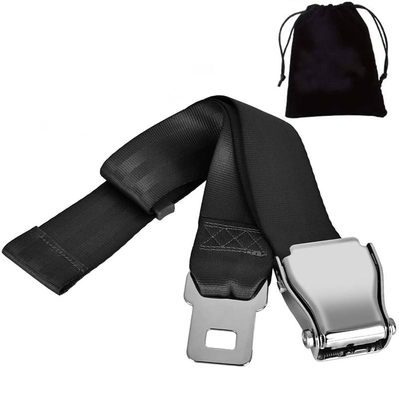 Gurtverlängerung Flugzeug, 20-80cm Anschnaller Verlängerung,Gurtverlängerung mit Edelstahl Gürtelschnalle Clip,Grösse Einstellbar Seat Belt Extender,Gurtverlängerung Flugzeug für Reisen Schwangere von Lwtsrp