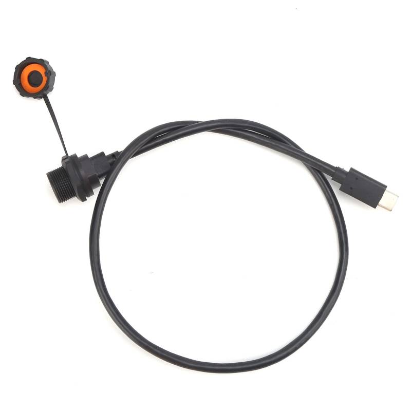 Lwuey Verlängerungskabel Anschluss, IP 67 Wasserdichter USB Anschluss A Stecker auf Type C Buchse Kabel Anschließen 0.3 Meter Draht Panel Mount Unterputz Mobiltelefone Festplatten Wohnmobil Auto von Lwuey