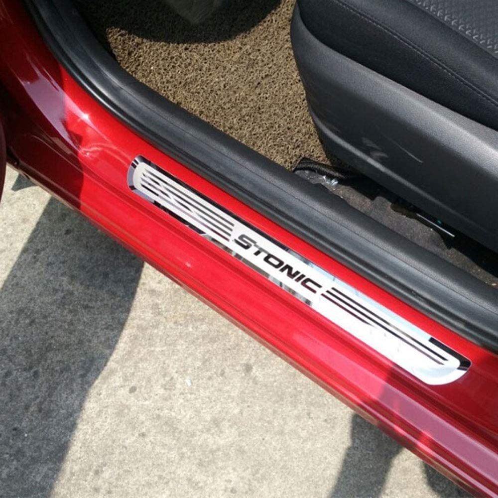Lxzy 4Pcs Edelstahl Einstiegsleisten Türschweller für KIA STONIC 2017 2018 2019, Türschweller Pedal Schützen Leisten Schweller Schutzleisten Stoßstangenschutz Zubehör Lxzy 4Pcs Edelstahl Einstiegsleisten Türschweller für KIA STONIC 2017 2018 2019, Türschweller Pedal Schützen Leisten Schweller Schutzleisten Stoßstangenschutz Zubehör von Homry
