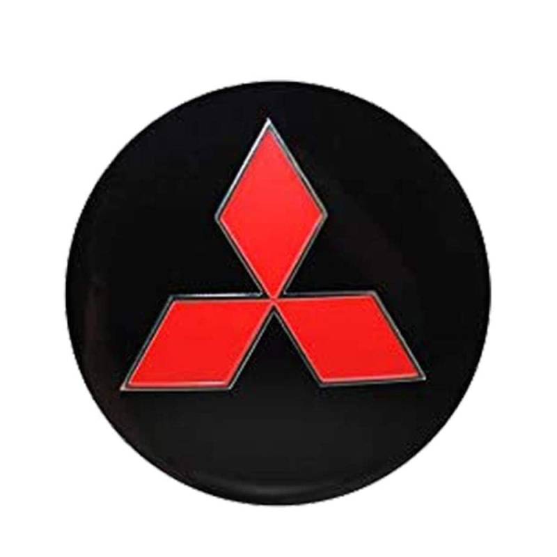 4 Stück Auto Radkappen für Mitsubishi ASX 2010-2022 2023 2024 56 mm, mit Auto Logo, Reifenmitte Abdeckung, Radaufkleber, Modifikation, Emblem, Styling Zubehör von LyTTuu