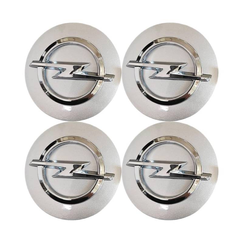 LyTTuu 4 Stück Auto Radnabenkappen für OPEL Vectra Insignia Antara Corsa Astra Grandland X Mokka X Zafira C 54mm,Felgenkappen Nabendeckel Nabenabdeckung Wasserdicht Staubdicht Reifen Felgen Zubehör von LyTTuu