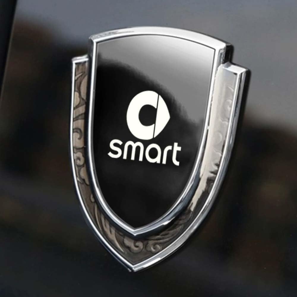 LyTTuu Auto Embleme für Smart 451 Brabus Smart 453 Fortwo Forfour #1#3,3D Dekoration Abzeichen Aufkleber Logo Stickers Badge Abziehbilder Etikett Wasserdicht Rostfrei Ersatz Zubehör,Silver LyTTuu Auto Embleme für Smart 451 Brabus Smart 453 Fortwo Forfour #1#3,3D Dekoration Abzeichen Aufkleber Logo Stickers Badge Abziehbilder Etikett Wasserdicht Rostfrei Ersatz Zubehör,Silver von LyTTuu