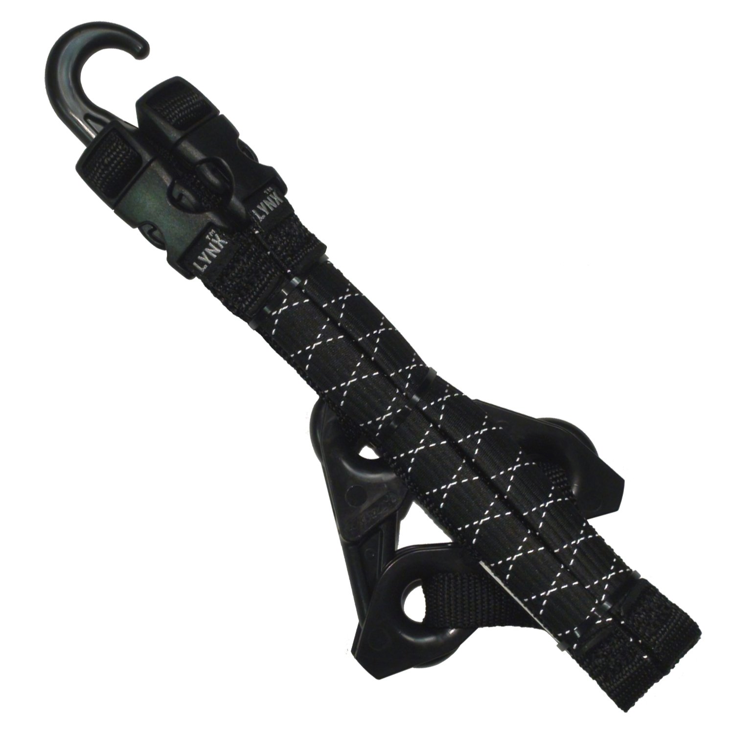 LYNX Hooks L3049 Spanngurte, reflektierend, Schwarz, 2 Stück LYNX Hooks L3049 Spanngurte, reflektierend, Schwarz, 2 Stück von Lynx