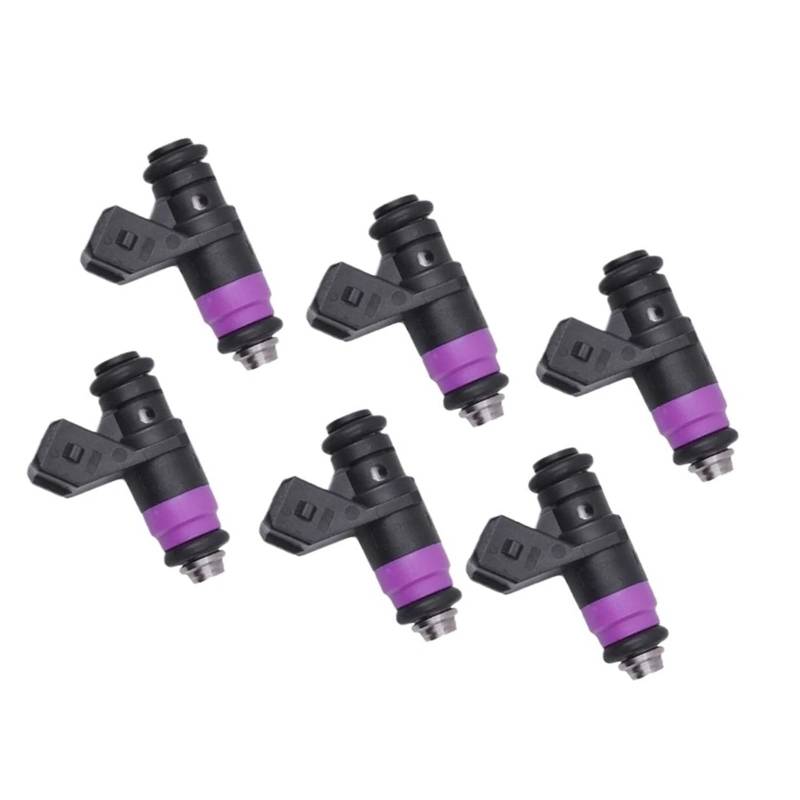 Auto-Kraftstoffeinspritzdüse H132259 8200132259, kompatibel for Renault Megane 1.6 16V 31 T. KM Ersatzdüse Einspritzung Benzinteile 6 Stück von Lzxcvb
