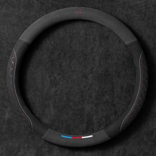 Auto Leder Lenkradbezug für BMW 5 Series M5 E60 E61 F07 F10 F11 F18 F90 G30 G31 G38，Sport Lenkradbezug, Anti-rutsch Atmungsaktives Lenkradbezug von Lzxltsy