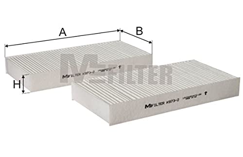 MFilter K973-2 Cabin Filter, Set of 2 von M-Filter