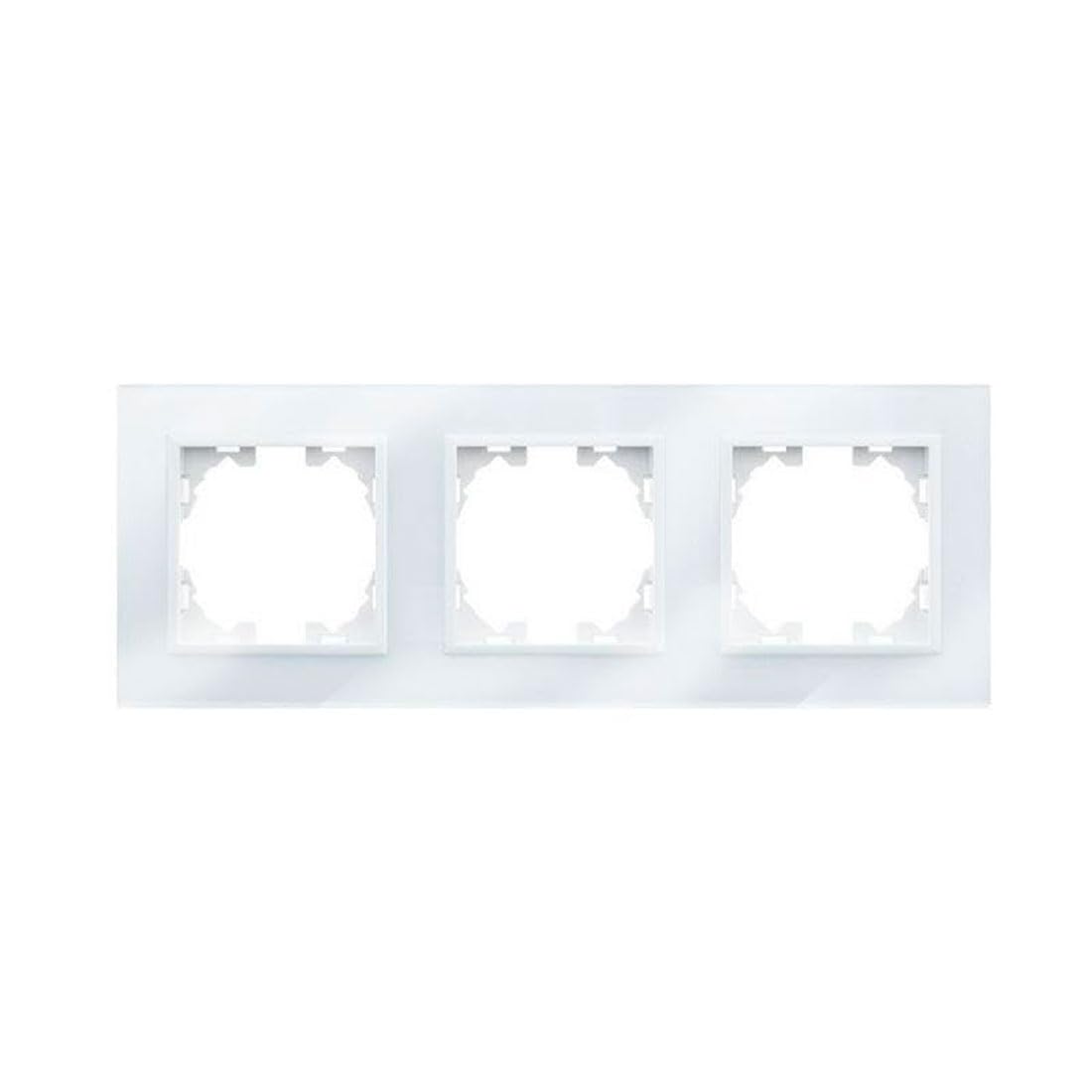 M Ledme WESA - 3-Module Weißer Dreifach-Glasrahmen für Schalter und Steckdosen. M Ledme WESA - 3-Module Weißer Dreifach-Glasrahmen für Schalter und Steckdosen. von M Ledme