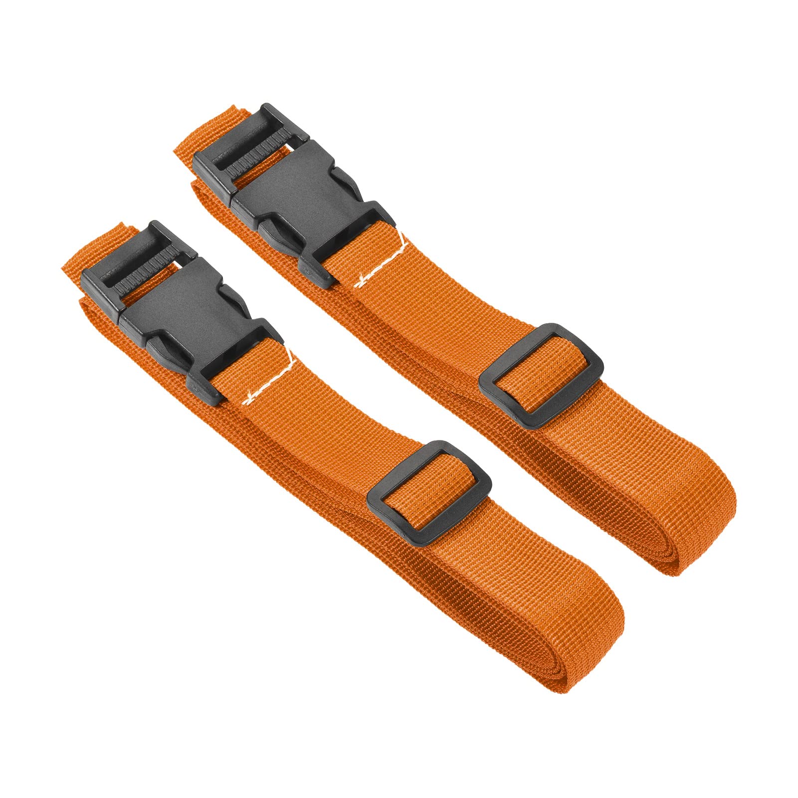 M METERXITY 2Stk Gepäckgurte - Reise Gepäck Zubehör Verstellbare Koffergurte mit Schnell Verschluss Schnalle Bewerben bei Reisen (1.5 Meters Orange) von M METERXITY