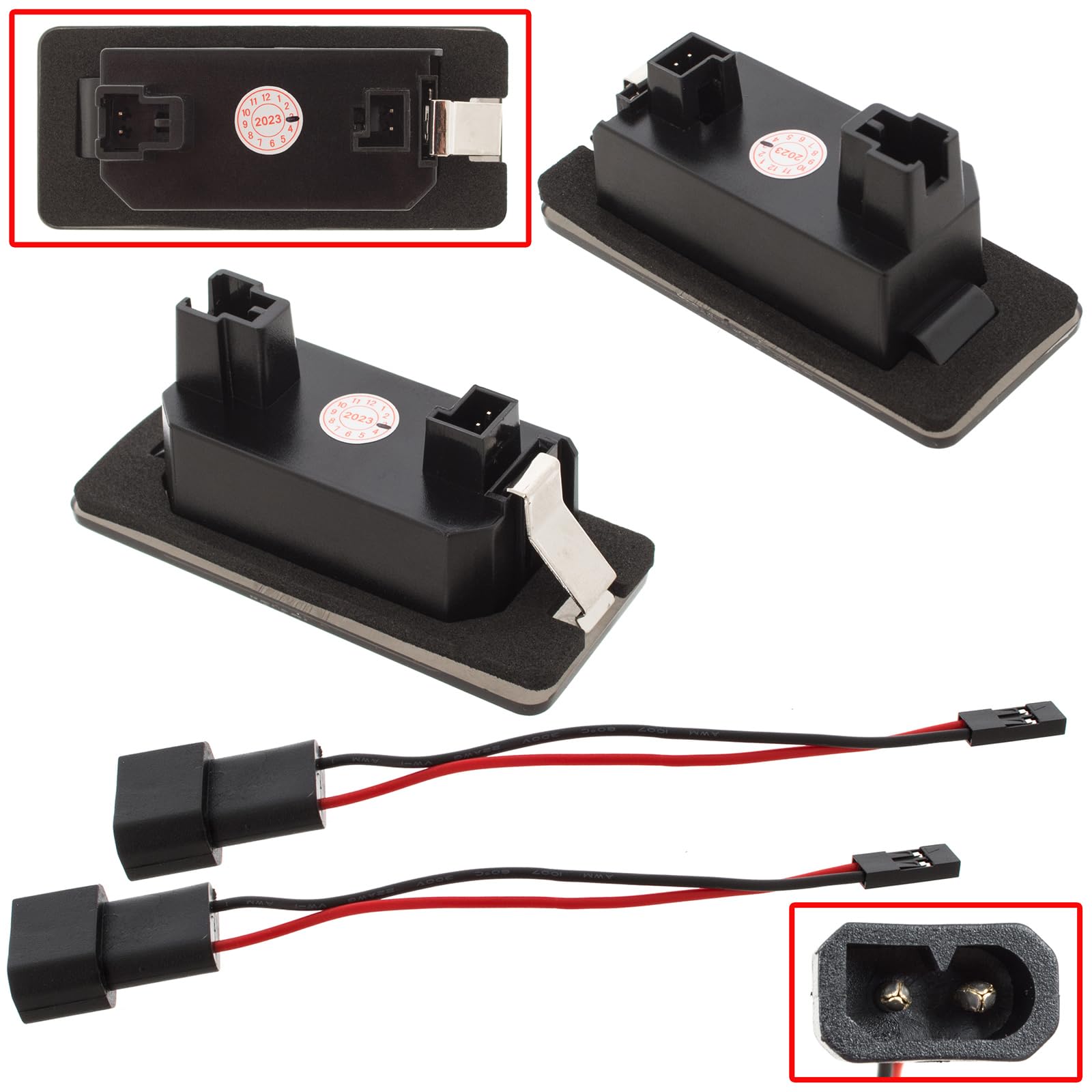 M MODECAR - Kompatibel mit BMW E39 E60 E61 E70 E71 E72 E82 E84 E85 E86 E88 E90 E91 E92 E93 F10 F11 F15 F25 F30 F31 F32 F33 F34 LED-Kennzeichenbeleuchtung mit getöntem Glas, 2 Stück M MODECAR - Kompatibel mit BMW E39 E60 E61 E70 E71 E72 E82 E84 E85 E86 E88 E90 E91 E92 E93 F10 F11 F15 F25 F30 F31 F32 F33 F34 LED-Kennzeichenbeleuchtung mit getöntem Glas, 2 Stück von M MODECAR
