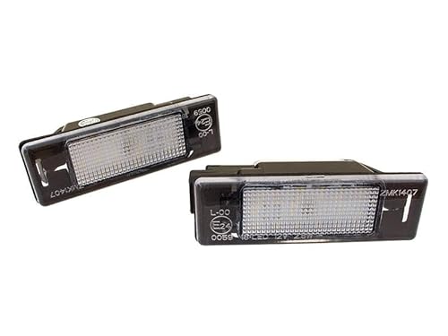 M MODECAR - Kompatibel mit Peugeot 1007 106 II 207 3008 307 308 I 406 407 508 607 807 Expert I II RCZ LED Kennzeichenbeleuchtung 2 Stück Set für 0009565678580, 0009688349480, 26510AU300, 26511AU310 M MODECAR - Kompatibel mit Peugeot 1007 106 II 207 3008 307 308 I 406 407 508 607 807 Expert I II RCZ LED Kennzeichenbeleuchtung 2 Stück Set für 0009565678580, 0009688349480, 26510AU300, 26511AU310 von M MODECAR
