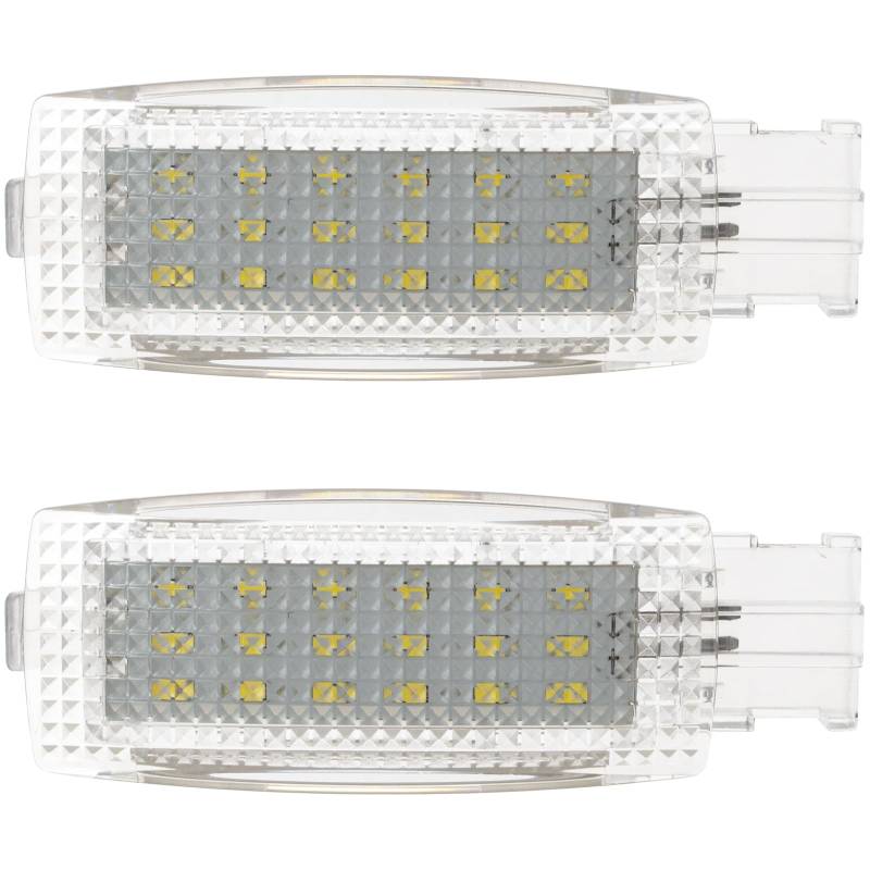 M MODECAR – Kompatibel mit VW Jetta V VI VII Passat B6 B7 B8 Polo IV V VI Scirocco III Sharan I FL II T-Roc LED-Innenraum-/Fußraum-/Kofferraumbeleuchtung 2 Stk. von M MODECAR