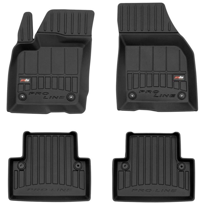 MOTOS Gummimatten Auto Fussmatte passend für Volvo V50 2004-2012 Verbessern Sie Ihren Reisekomfort mit Antirutschmatte Auto 3D- Allwetter fußmatten Auto, Schutz vor Verschmutzung von MOTOS