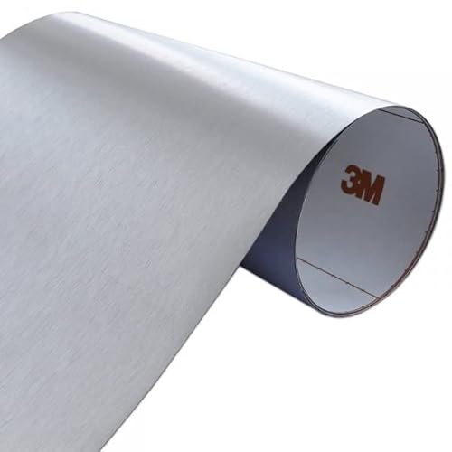 3M DI NOC Gebürstetes Aluminium Autofolie Car Wrapping Folie ME 904 90X200 von MOTOS