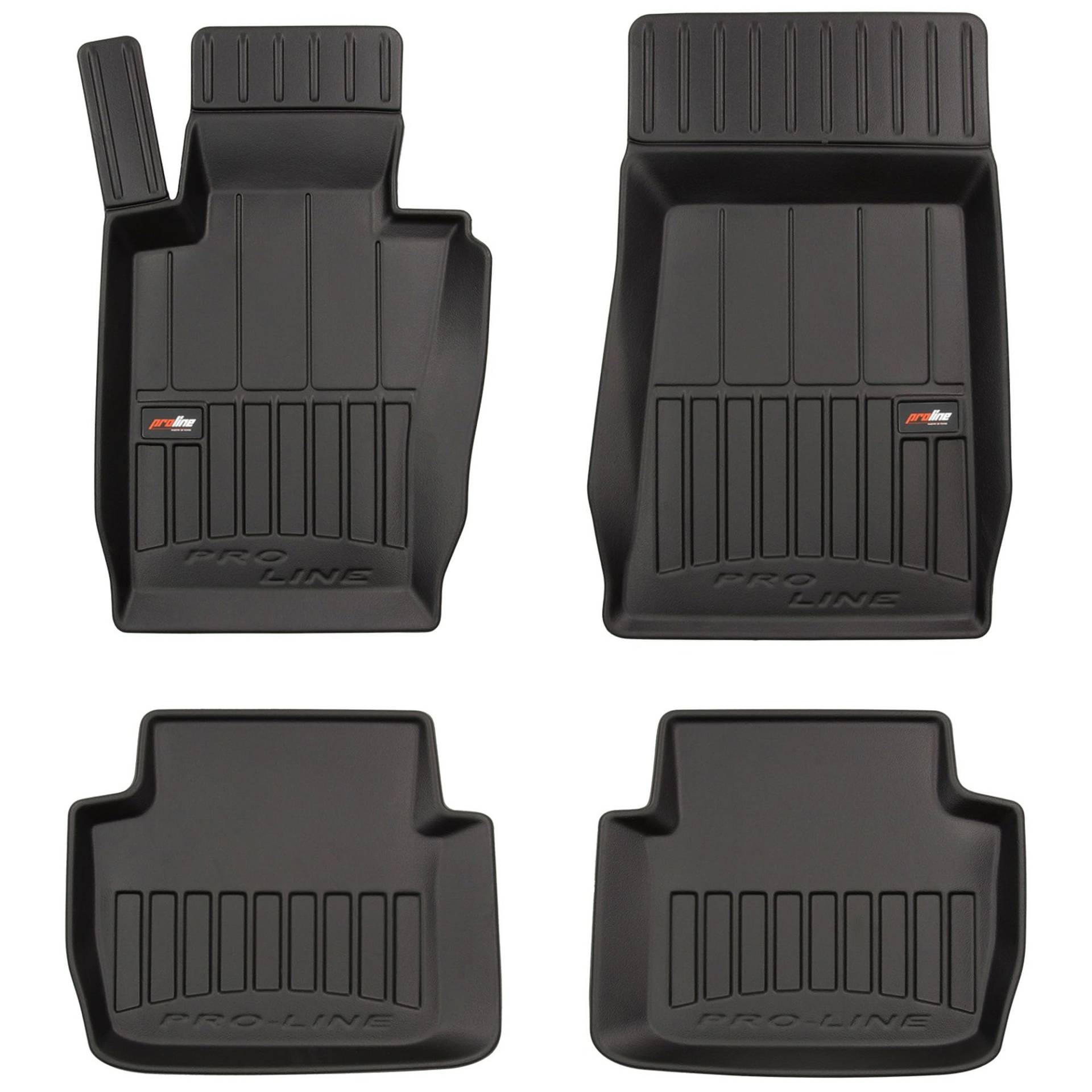 MOTOS Gummimatten Auto Fussmatte passend für BMW 3er E46 1998-2005 Verbessern Sie Ihren Reisekomfort mit Antirutschmatte Auto 3D- Allwetter fußmatten Auto, Schutz vor Verschmutzung von MOTOS