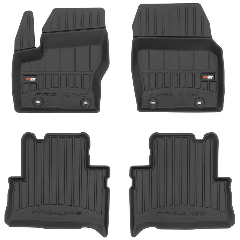 MOTOS Gummimatten Auto Fussmatte passend für Ford C-Max II 2010-2019 Verbessern Sie Ihren Reisekomfort mit Antirutschmatte Auto 3D- Allwetter fußmatten Auto, Schutz vor Verschmutzung von MOTOS