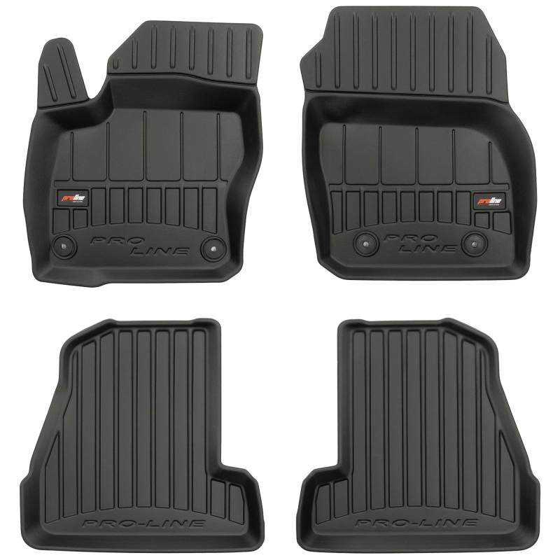 MOTOS Gummimatten Auto Fussmatte passend für Ford Focus III 2010-2019 Verbessern Sie Ihren Reisekomfort mit Antirutschmatte Auto 3D- Allwetter fußmatten Auto, Schutz vor Verschmutzung von MOTOS