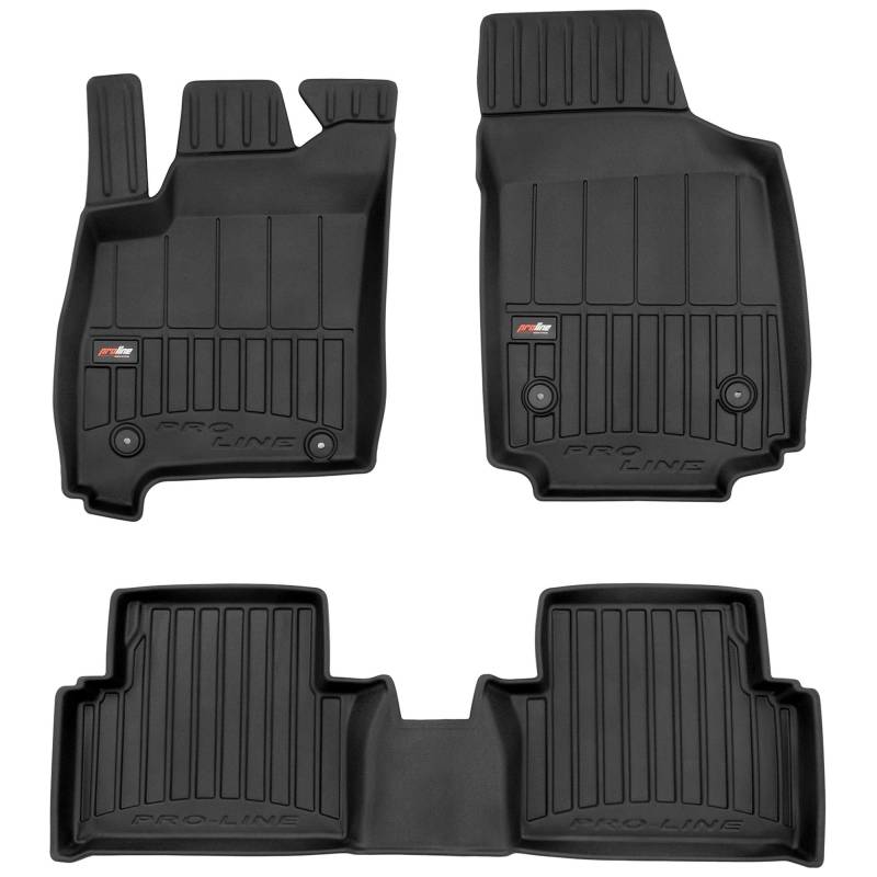 MOTOS Gummimatten Auto Fussmatte passend für Opel Meriva A 2003-2010 Verbessern Sie Ihren Reisekomfort mit Antirutschmatte Auto 3D- Allwetter fußmatten Auto, Schutz vor Verschmutzung von MOTOS