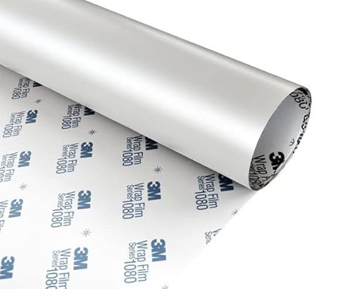 M MOTOS 3M 2080 Perlmutt Weiss Seidenmatt Autofolie Car Wrapping Folie SP10 152X70 von MOTOS
