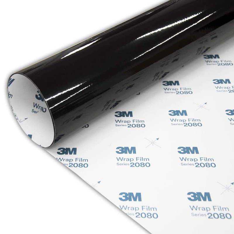 3M 2080 Schwarz Glanzend Autofolie Car Wrapping Folie G12 152X400 von MOTOS