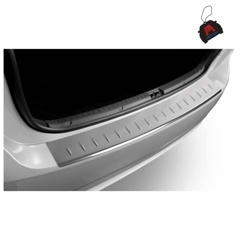 M MOTOS Glanz Edelstahl-Ladekantenschutz für Audi A3 8P FL SPORTBACK 2008-2013 5 -türig. Erhöhter Fahrkomfort mit säurefesten Schwellerplatten - Kratzschutz von MOTOS