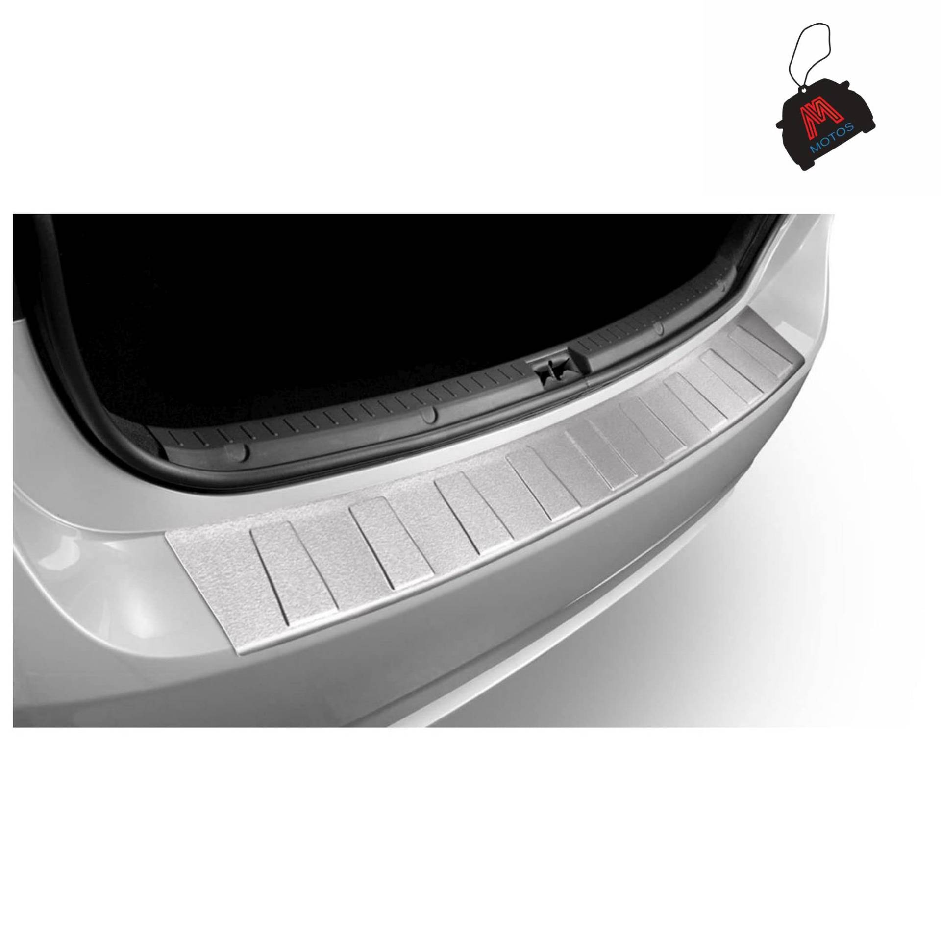 M MOTOS Matte Edelstahl-Ladekantenschutz für Chevrolet Aveo II T300 2011-2014 5 -türig. Erhöhter Fahrkomfort mit säurefesten Schwellerplatten - Kratzschutz von M MOTOS