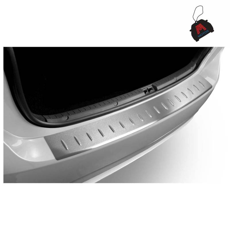 M MOTOS Matte Edelstahl-Ladekantenschutz für Ford C-MAX Grand 2011-2014 5 -türig. Erhöhter Fahrkomfort mit säurefesten Schwellerplatten - Kratzschutz von MOTOS