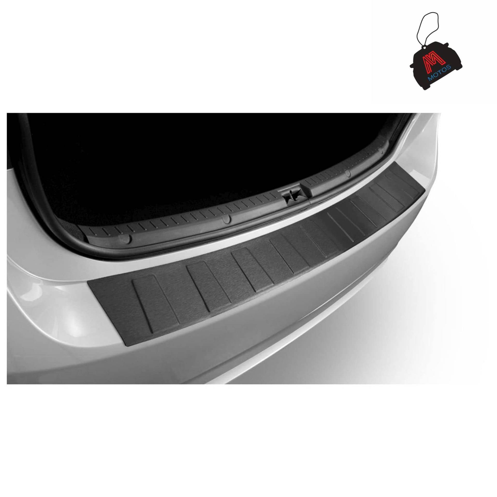 M MOTOS Satin Schwarz Edelstahl-Ladekantenschutz für BMW X1 F48 2015 5 -türig. Erhöhter Fahrkomfort mit säurefesten Schwellerplatten - Kratzschutz von M MOTOS