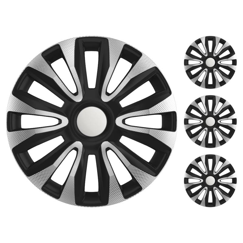 M MOTOS Set 4er Radkappen 15 Zoll - Lachen Sie über Kratzer mit diesen flexiblen, leichten Radkappen 15 Zoll. Einfache Installation, Keine Werkzeuge erforderlich, Schutz vor Verblassen! von MOTOS