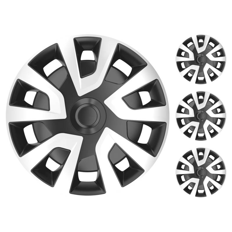 M MOTOS Set 4er Radkappen 15 Zoll - Lachen Sie über Kratzer mit diesen flexiblen, leichten Radkappen 15 Zoll. Einfache Installation, Keine Werkzeuge erforderlich, Schutz vor Verblassen! von MOTOS