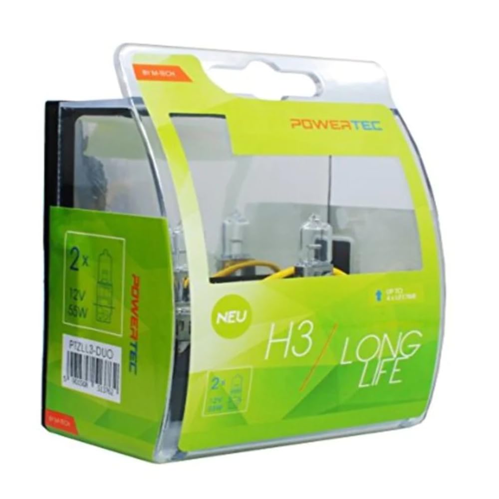 M-Tech PTZLL3-DUO H3 Halogen Birne 55 W Long Life, Anzahl 2 von M-Tech