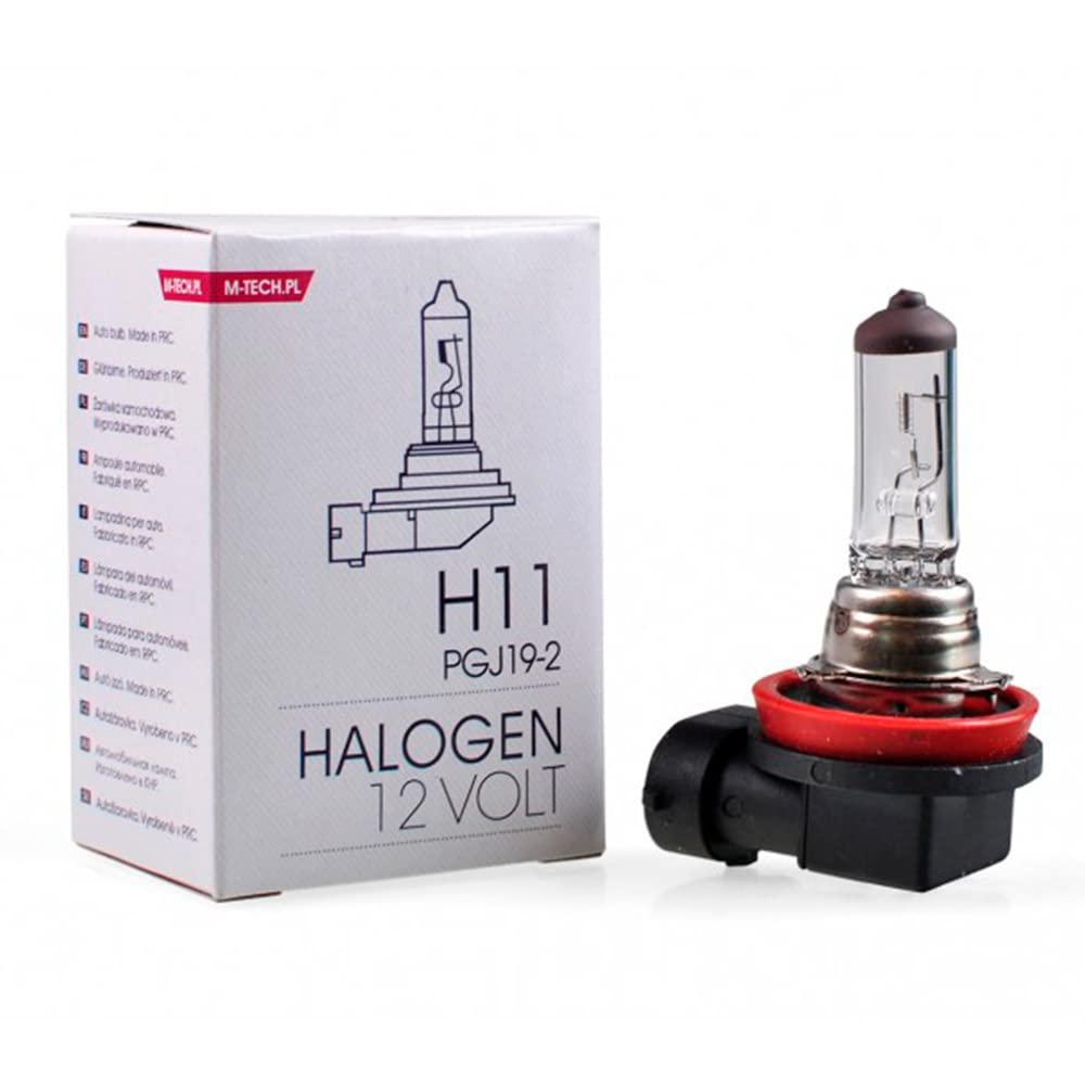 M-Tech Tech Z8 Halogenlampe PGJ19 – 2 12 V/55 W H11, Silber, Schwarz von M-Tech