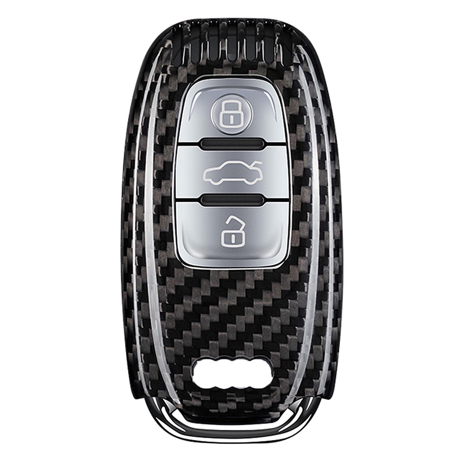 M.JVisun Echte Kohlefaser Abdeckung Fall Schlüsselgehäuse Für Audi A4 A4L A5 A6 A6L A7 A8 Q5 Q8 R8 RS4 RS5 RS6 RS7 S4 S5 S6 S7 S8 SQ5 Auto Schlüssel Schlüsselanhänger - Schwarz M.JVisun Echte Kohlefaser Abdeckung Fall Schlüsselgehäuse Für Audi A4 A4L A5 A6 A6L A7 A8 Q5 Q8 R8 RS4 RS5 RS6 RS7 S4 S5 S6 S7 S8 SQ5 Auto Schlüssel Schlüsselanhänger - Schwarz von M.JVisun