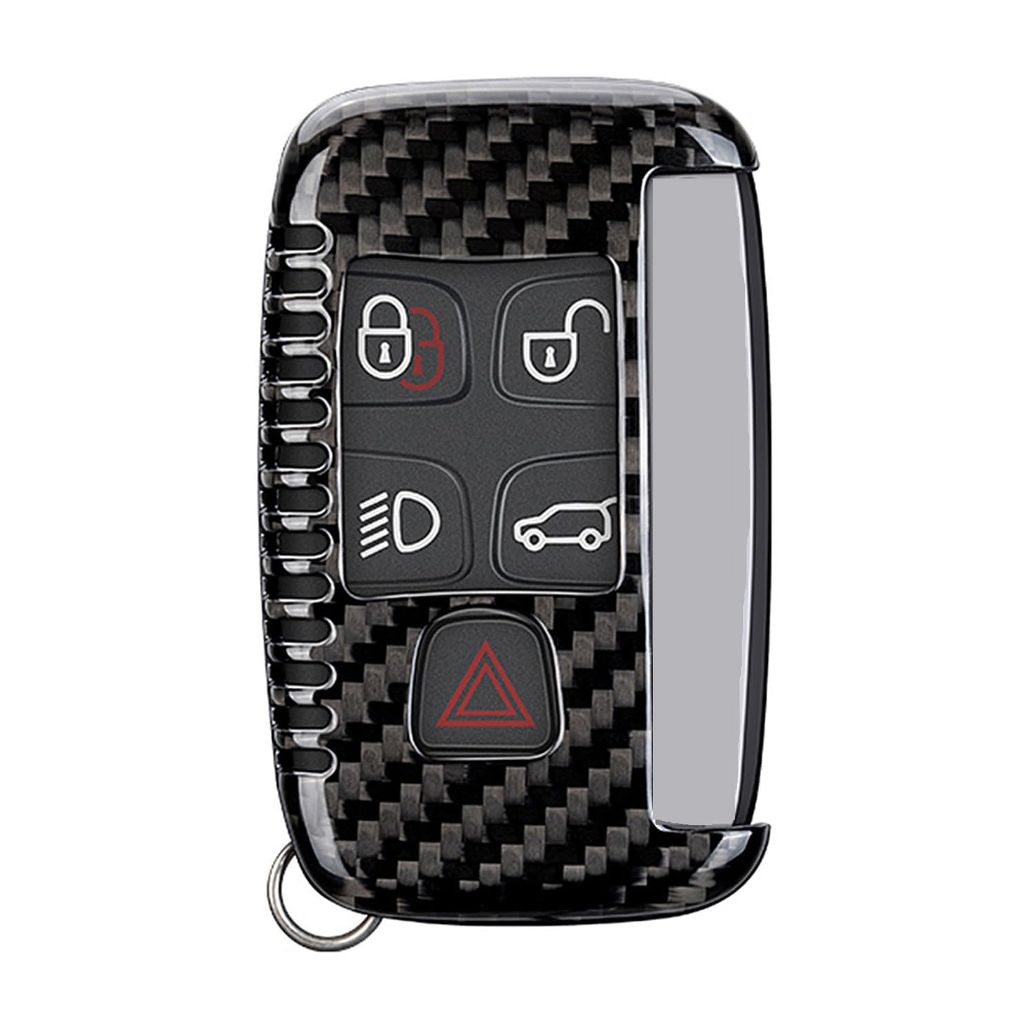 M.JVisun Echte Kohlefaser Abdeckung Fall Schlüsselgehäuse Für Jaguar XE XEL XF XFL XJ F-PACE F-Type Auto Schlüssel Schlüsselanhänger - Schwarz M.JVisun Echte Kohlefaser Abdeckung Fall Schlüsselgehäuse Für Jaguar XE XEL XF XFL XJ F-PACE F-Type Auto Schlüssel Schlüsselanhänger - Schwarz von M.JVisun