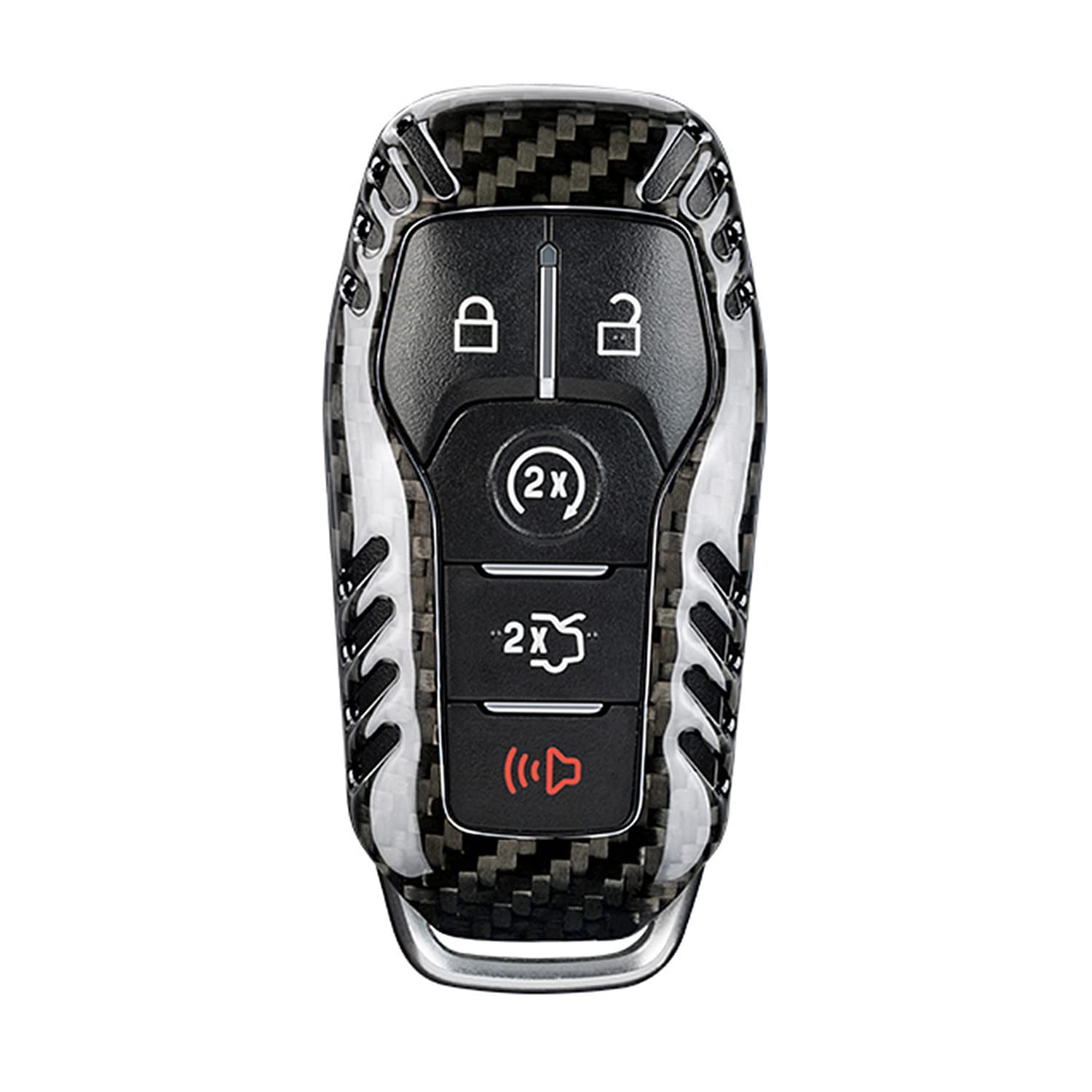 M.JVisun Echte Kohlefaser Abdeckung Fall Schlüsselgehäuse Für Ford Edge Explorer F-150 F-250 F-350 F-450 F-550 Fusion Mondeo Mustang Taurus Auto Schlüssel Schlüsselanhänger - Für 5 Tasten - Schwarz M.JVisun Echte Kohlefaser Abdeckung Fall Schlüsselgehäuse Für Ford Edge Explorer F-150 F-250 F-350 F-450 F-550 Fusion Mondeo Mustang Taurus Auto Schlüssel Schlüsselanhänger - Für 5 Tasten - Schwarz von M.JVisun