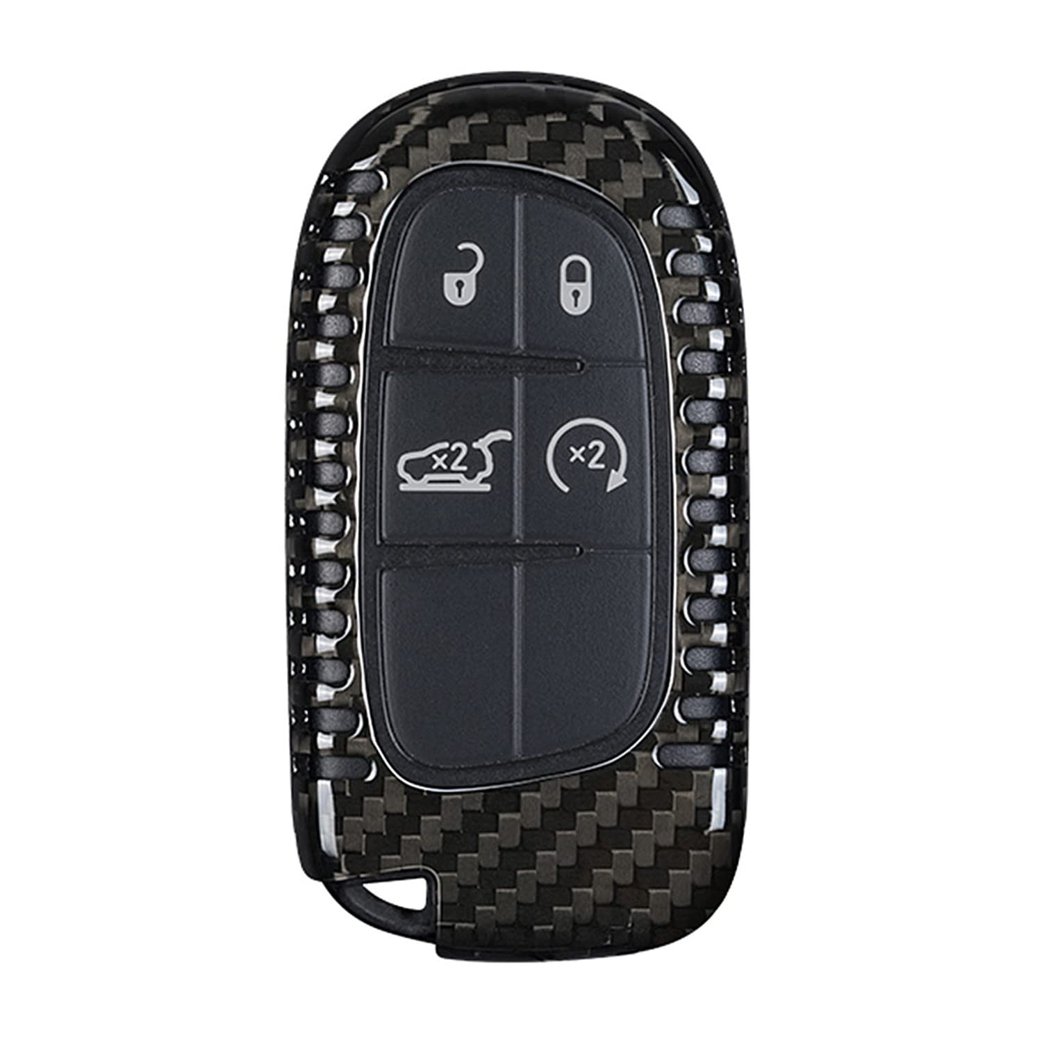 M.JVisun Echte Kohlefaser Abdeckung Fall Schlüsselgehäuse Für Jeep Compass Grand Cherokee SRT Renegade Trailhawk Auto Schlüssel Schlüsselanhänger - B Stil - Schwarz M.JVisun Echte Kohlefaser Abdeckung Fall Schlüsselgehäuse Für Jeep Compass Grand Cherokee SRT Renegade Trailhawk Auto Schlüssel Schlüsselanhänger - B Stil - Schwarz von M.JVisun