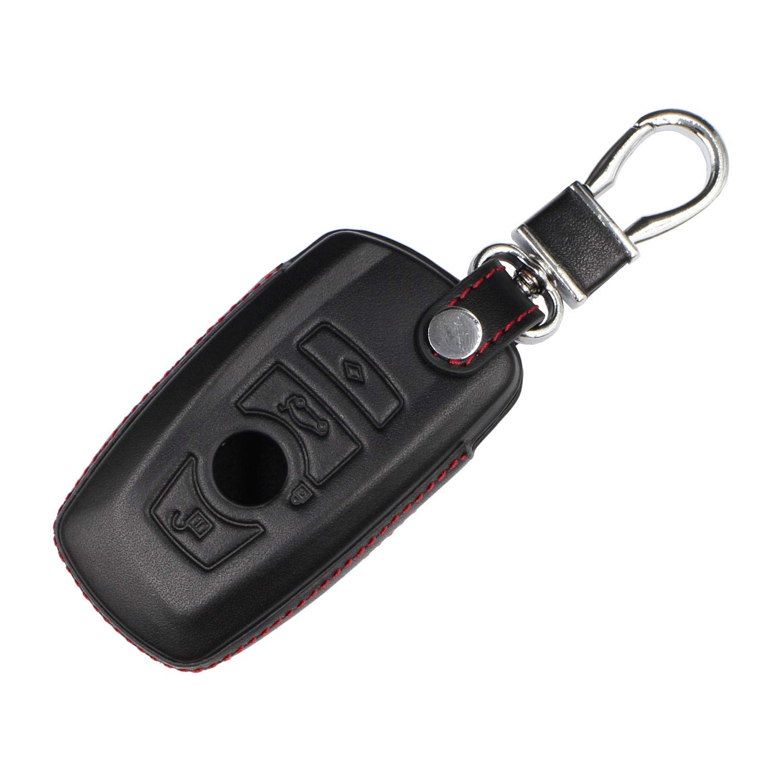 M.JVisun Echtes Leder Fall Abdeckung für BMW 1 Serie 2 Serie 3 Serie 4 Serie 5 Serie 6 Serie 7 Serie 5GT GT3 GT5 X1 X3 X4 M2 M3 M4 M5 M6 Schlüssel Autoschlüssel Mit Schlüsselanhänger - Leder - Schwarz M.JVisun Echtes Leder Fall Abdeckung für BMW 1 Serie 2 Serie 3 Serie 4 Serie 5 Serie 6 Serie 7 Serie 5GT GT3 GT5 X1 X3 X4 M2 M3 M4 M5 M6 Schlüssel Autoschlüssel Mit Schlüsselanhänger - Leder - Schwarz von M.JVisun