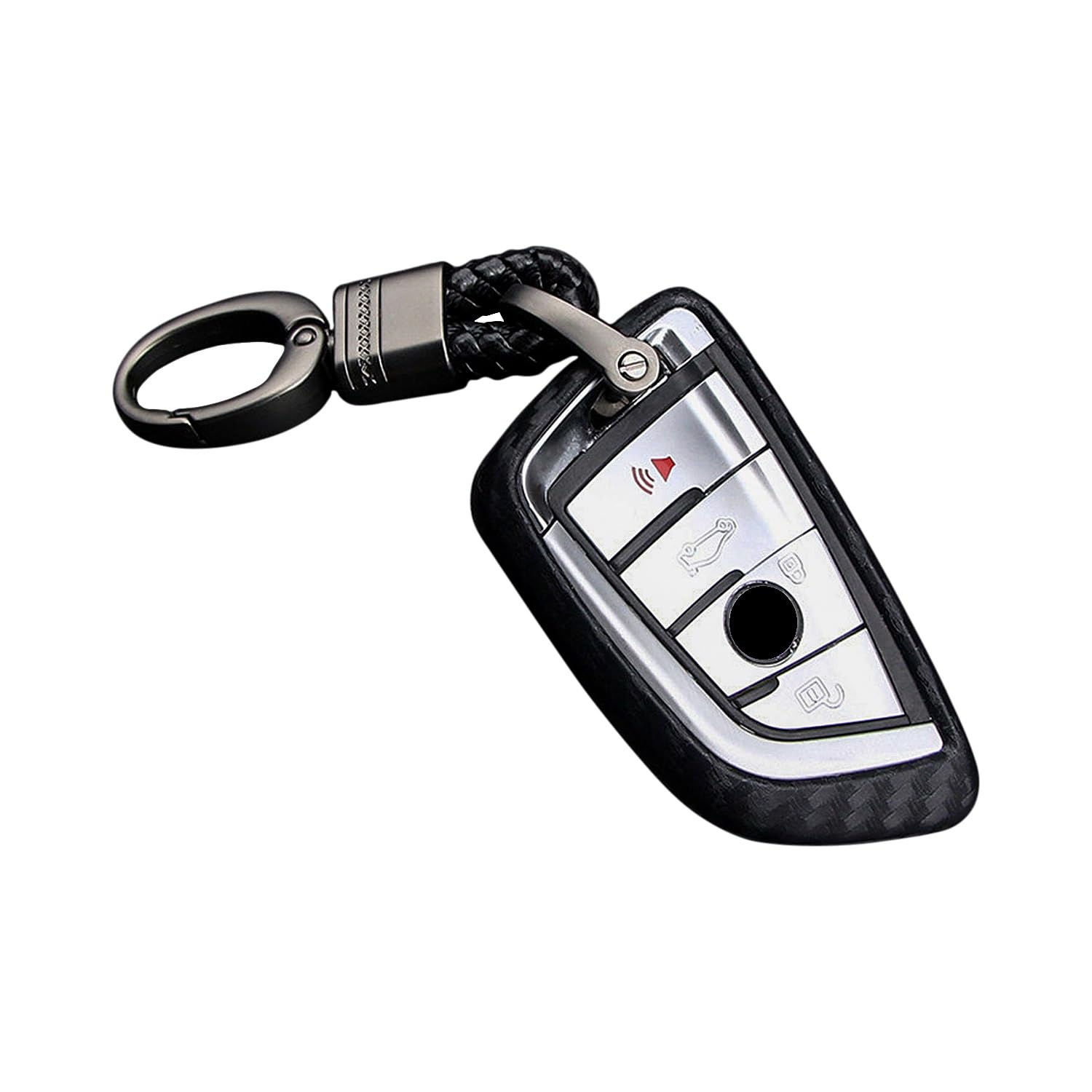 M.JVisun Weich Autoschlüssel Fall für BMW 2 Serie 3 Serie 5 Serie 6 Serie 7 Serie GT5 M4 M5 X1 X2 X3 X5 X5M X6 X6M X7 Silikon TPU Kohlefaser Muster Abdeckung - Schwarz - Weben Schlüsselbund M.JVisun Weich Autoschlüssel Fall für BMW 2 Serie 3 Serie 5 Serie 6 Serie 7 Serie GT5 M4 M5 X1 X2 X3 X5 X5M X6 X6M X7 Silikon TPU Kohlefaser Muster Abdeckung - Schwarz - Weben Schlüsselbund von M.JVisun