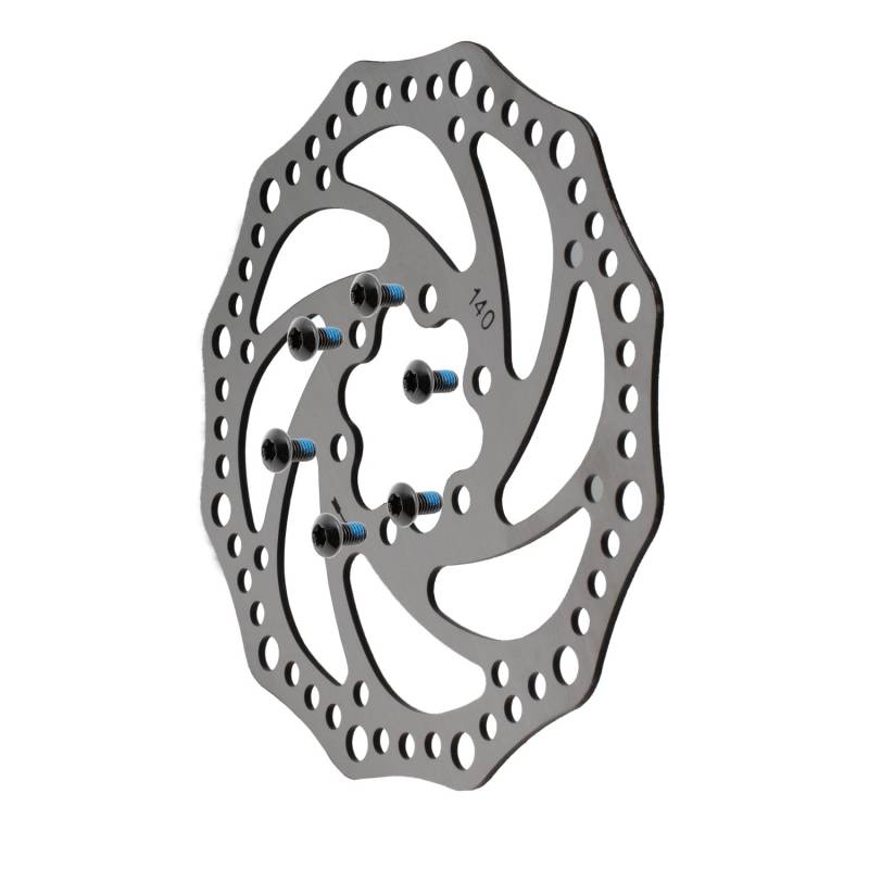M365Lyon - Bremsscheibe 140 mm für Elektroroller Dualtron 2 Dualtron 3 Dualtron Eagle Urbanglide E-Cross pro - Kukirin G2 Max, G3 - Kugoo Kirin M4 Pro (Scheibe 140) von M365Lyon