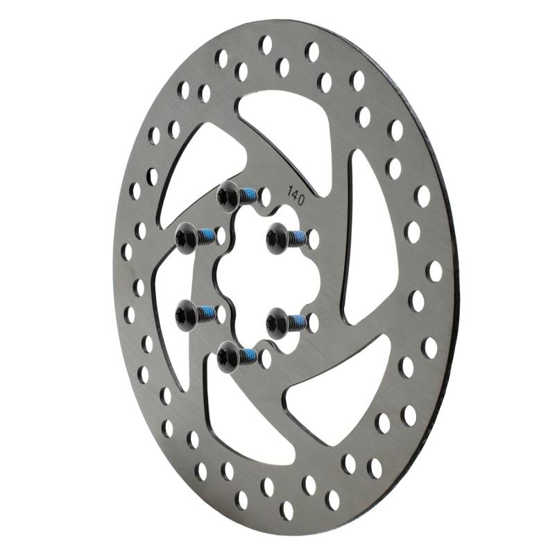 M365Lyon - Bremsscheibe 140 mm für Elektroroller Dualtron 2 Dualtron 3 Dualtron Eagle Urbanglide E-Cross pro - Kukirin G2 Max und G3 - Kugoo Kirin M4 Pro (Scheibe 140 Design B) von M365Lyon