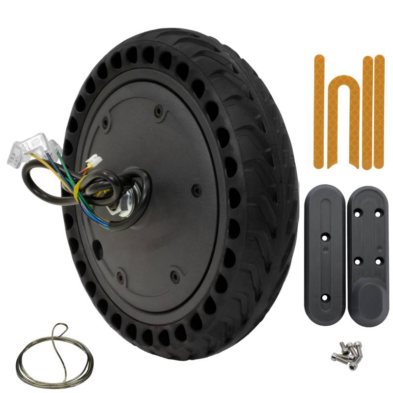 M365Lyon - Vorderradmotor Scooter Xiaomi M365 Essential 1S, Reifen Ersatzteile (Solid Tire) von M365Lyon