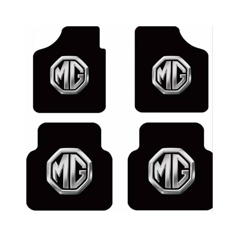 4 Stück Auto Fußmatten, für MG4 Elektro 2022-2025 (MG 4) Auto Fußmatten Wasserdicht und rutschfest Autoteppich Innenraum Zubehör,B Black-normal von MAALLOP
