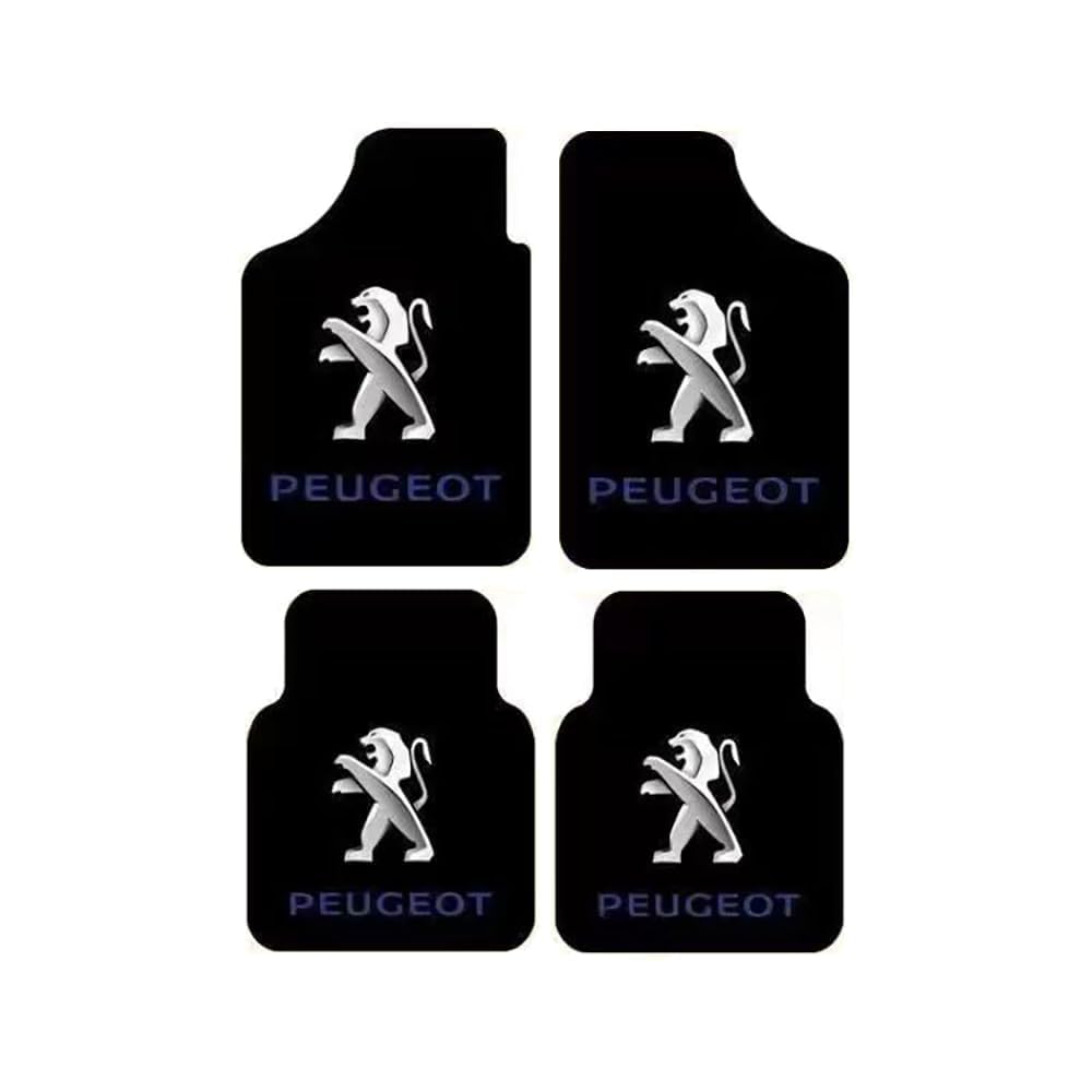 4 Stück Auto Fußmatten, für Peugeot 208 2008 308 3008 508 5008 SW GT Maßgeschneidertes Auto-Fußmatten-Set, Teppich Set Anti-Rutsch Bodenmatten Innenzubehör,A-normal 4 Stück Auto Fußmatten, für Peugeot 208 2008 308 3008 508 5008 SW GT Maßgeschneidertes Auto-Fußmatten-Set, Teppich Set Anti-Rutsch Bodenmatten Innenzubehör,A-normal von MAALLOP