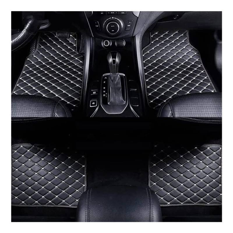4 Stück Leder Auto Fussmatten, für Ford Kuga MK3 PHEV 2024 2023 2022 2021 2020 Anpassen Allwetter wasserdichte rutschfeste Abriebfest Matten Teppich Innenzubehör,E-normal von MAALLOP