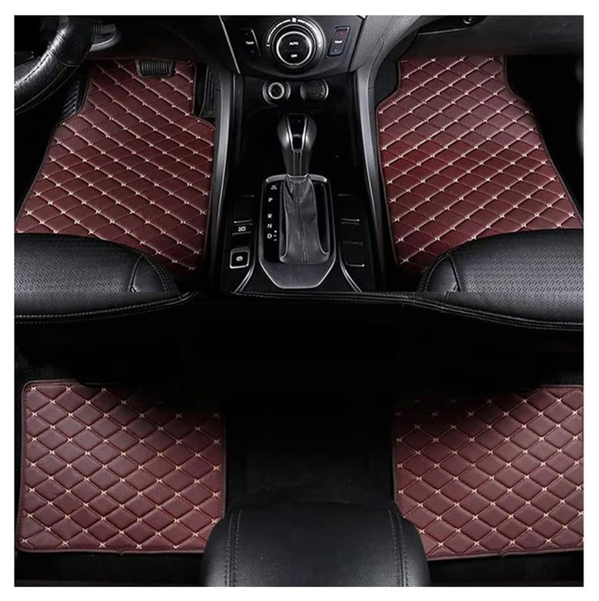 4Stück Leder Auto Fußmatten für Toyota C-HR CHR Hybrid/C-HR EV A-Gasoline/2016-2024, Teppich Set Allwetter rutschfeste wasserdichte Zubehör,A/Black-beige-normal 4Stück Leder Auto Fußmatten für Toyota C-HR CHR Hybrid/C-HR EV A-Gasoline/2016-2024, Teppich Set Allwetter rutschfeste wasserdichte Zubehör,A/Black-beige-normal von MAALLOP