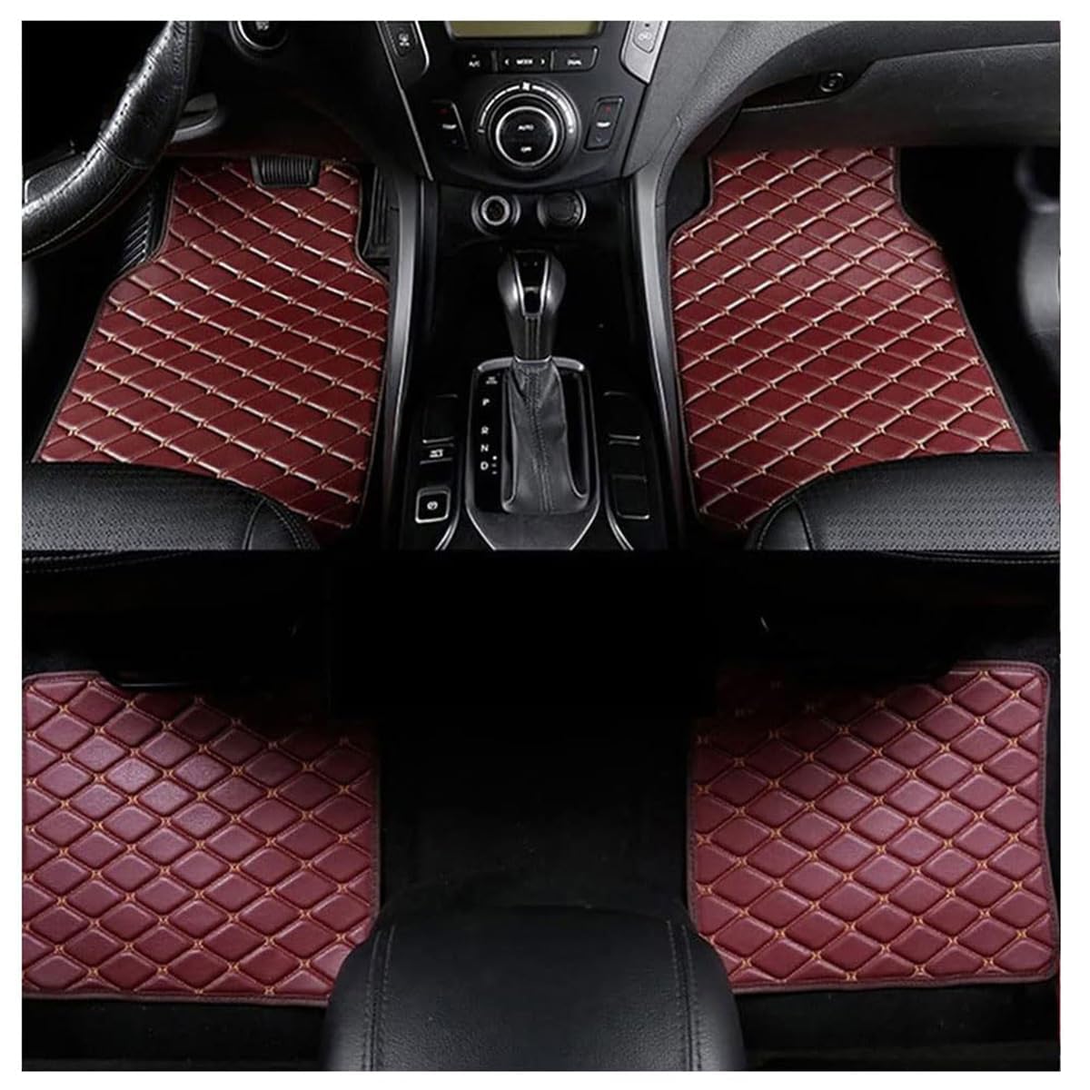 4Stück Leder Auto Fußmatten für Toyota C-HR CHR Hybrid/C-HR EV A-Gasoline/2016-2024, Teppich Set Allwetter rutschfeste wasserdichte Zubehör,A/Brown-normal 4Stück Leder Auto Fußmatten für Toyota C-HR CHR Hybrid/C-HR EV A-Gasoline/2016-2024, Teppich Set Allwetter rutschfeste wasserdichte Zubehör,A/Brown-normal von MAALLOP