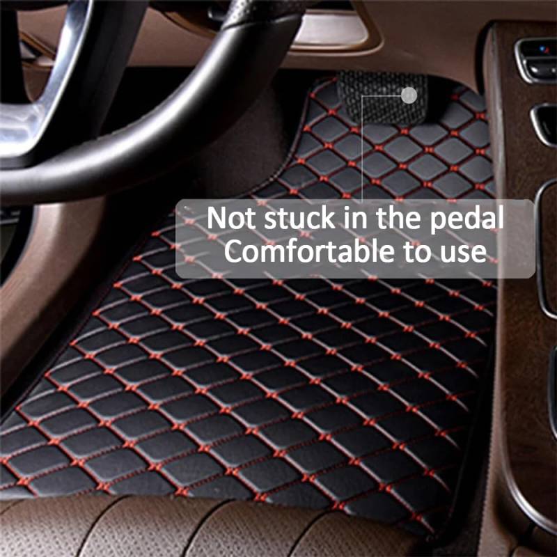 Auto Bodenmatte, für BMW X4 2014-2018 F26 Vorne Hinten wasserdichte rutschfeste Abriebfest Coverage Schutz Fussmatten Zubehör,D-normal von MAALLOP