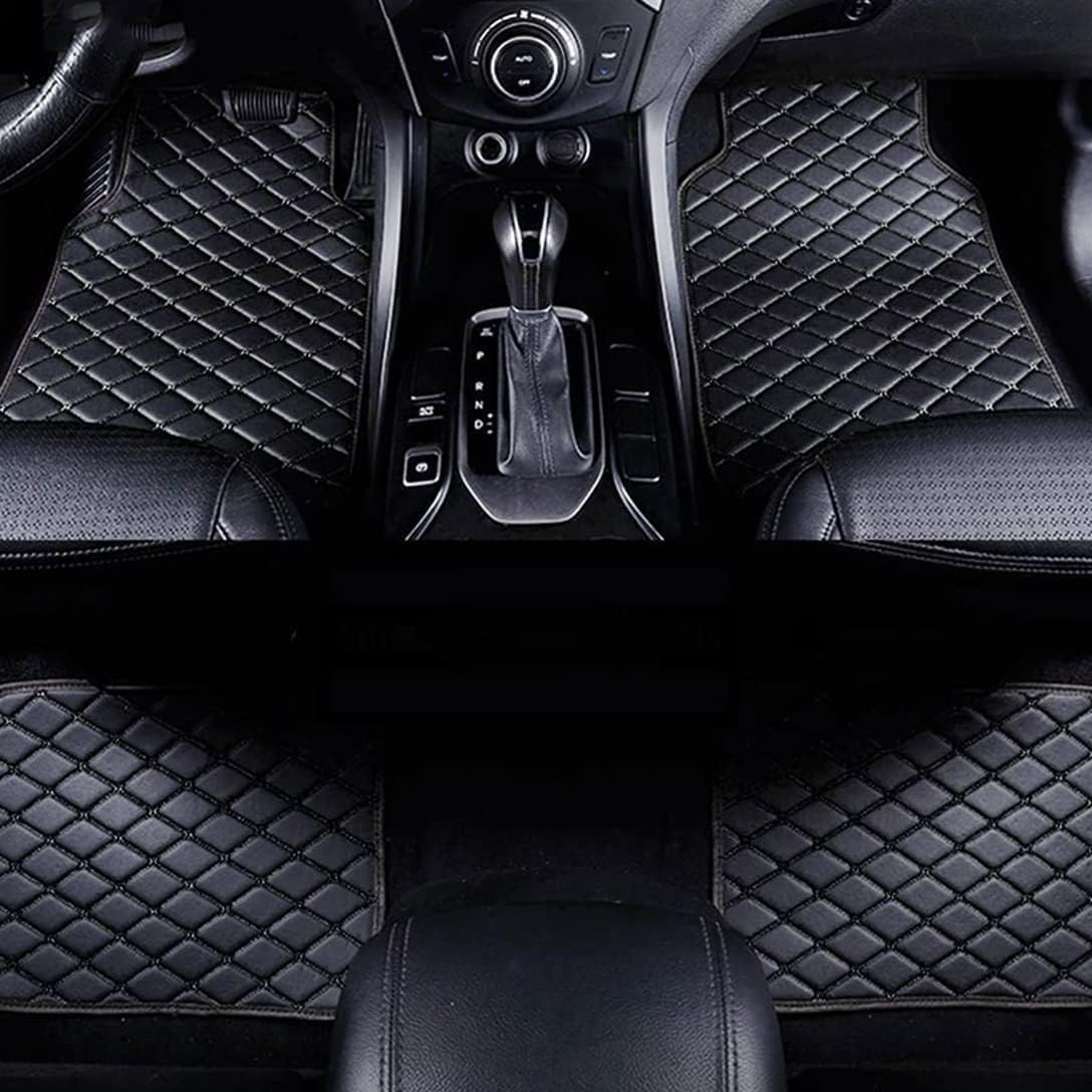 Auto Bodenmatte Fußmatten für Hyundai Tucson 2020-2023 2024 Benzin Modell, Nach Maß Allwetterschutz Leder Fussmatten Vorne und Hinten Automatten Set,Schwarz-normal Auto Bodenmatte Fußmatten für Hyundai Tucson 2020-2023 2024 Benzin Modell, Nach Maß Allwetterschutz Leder Fussmatten Vorne und Hinten Automatten Set,Schwarz-normal von MAALLOP