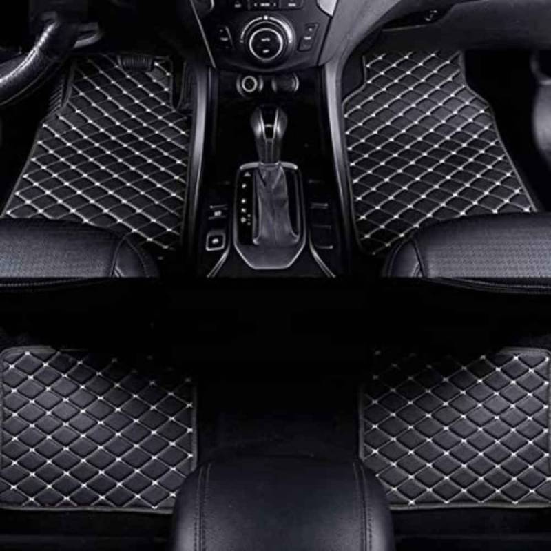 Auto FußMatten FüR Nissan Qashqai J11 2016-2020, Leder VollstäNdige Abdeckung Anti Rutsch Wasserdicht Tragen Floor Mats von MAALLOP