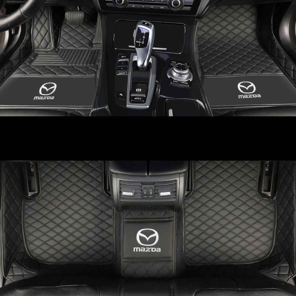 Auto Fußmatten, für Mazda CX-60 CX60 2022 2023 2024 PU-Leder Vollabdeckung Teppich Allwetter Wasserfest Antirutsch FußMatten Auto Fussmatten Set,A-RHD Auto Fußmatten, für Mazda CX-60 CX60 2022 2023 2024 PU-Leder Vollabdeckung Teppich Allwetter Wasserfest Antirutsch FußMatten Auto Fussmatten Set,A-RHD von MAALLOP