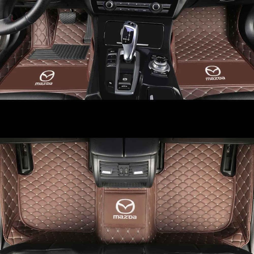 Auto Fußmatten, für Mazda CX-60 CX60 2022 2023 2024 PU-Leder Vollabdeckung Teppich Allwetter Wasserfest Antirutsch FußMatten Auto Fussmatten Set,C-RHD Auto Fußmatten, für Mazda CX-60 CX60 2022 2023 2024 PU-Leder Vollabdeckung Teppich Allwetter Wasserfest Antirutsch FußMatten Auto Fussmatten Set,C-RHD von MAALLOP